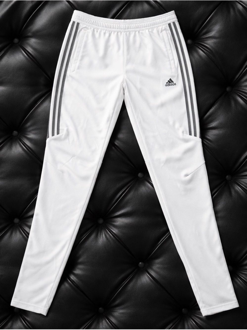 NWT White Track Pants with Black Stripes size Med.‎ Accepting Offers